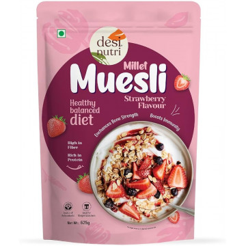 Desi Nutri Millet Muesle Strawberry 625Gm